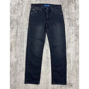 Perry Ellis Jeans Boys 10 Black Straight Leg Stretch Dark Wash RU7ABKENS‎ Denim